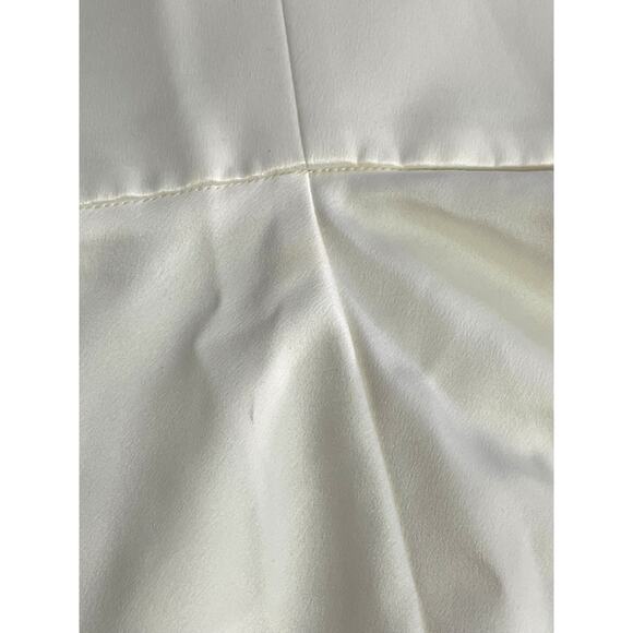 Bronx and Banco Elena Strapless Feather Gloves White Bridal Maxi Dress Sz Large - Picture 13 of 14